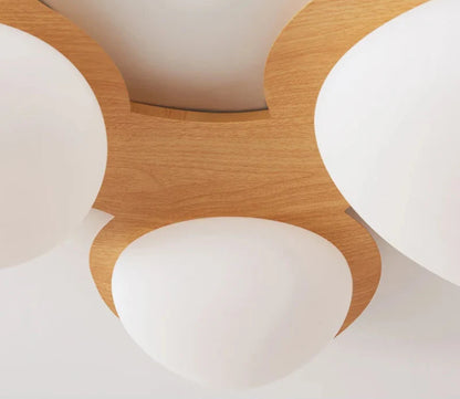 Élise Walnut Nest Ceiling Lamp