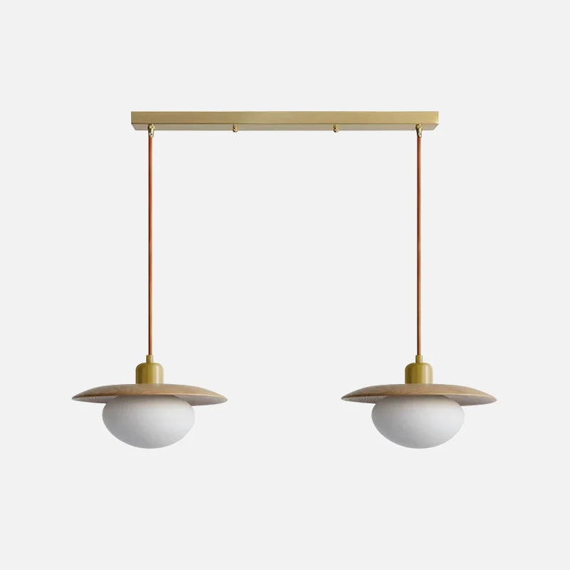 Sophie Walnut Nest Wooden LED Pendant Light Globe Ceiling Lamp