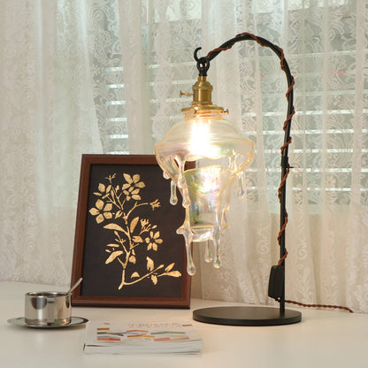 Anaïs Water Drop Resin Table Lamp with Artistic Drip Design