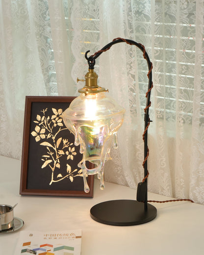 Anaïs Water Drop Resin Table Lamp with Artistic Drip Design