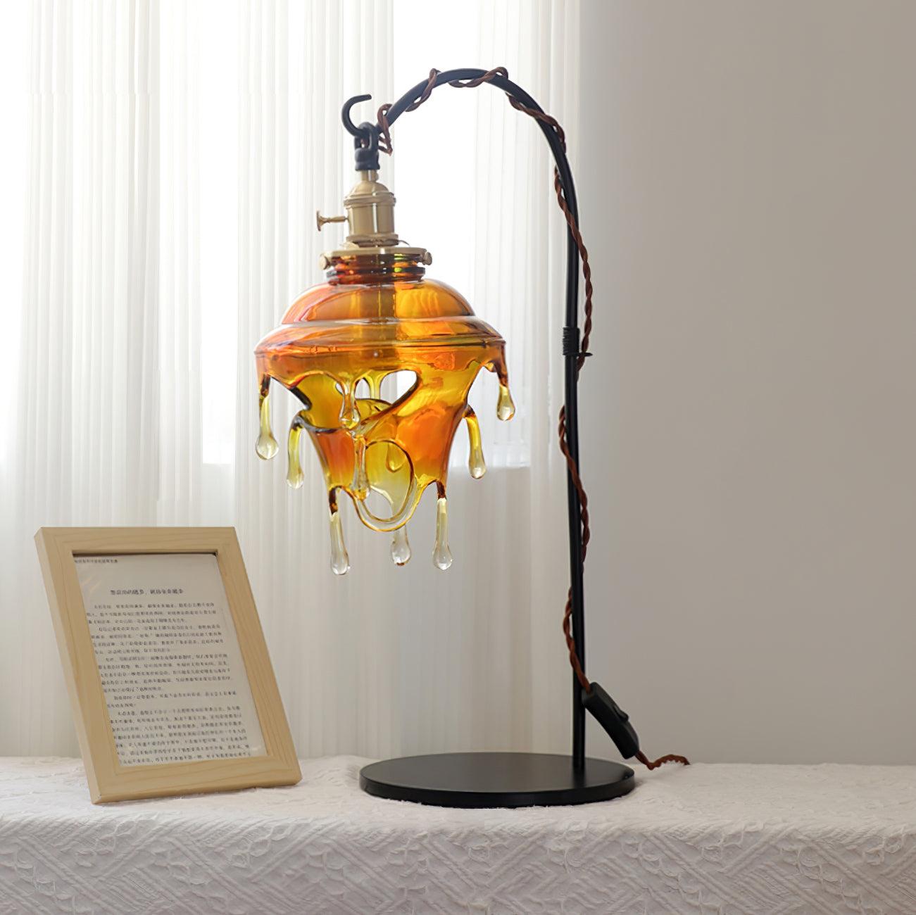 Anaïs Water Drop Resin Table Lamp with Artistic Drip Design