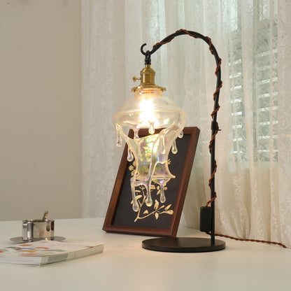 Anaïs Water Drop Resin Table Lamp with Artistic Drip Design