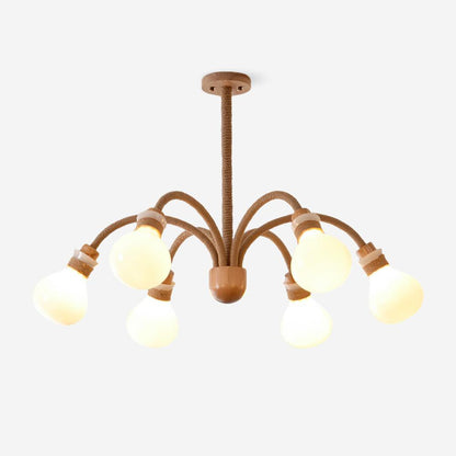 Medusa Wood Chandelier