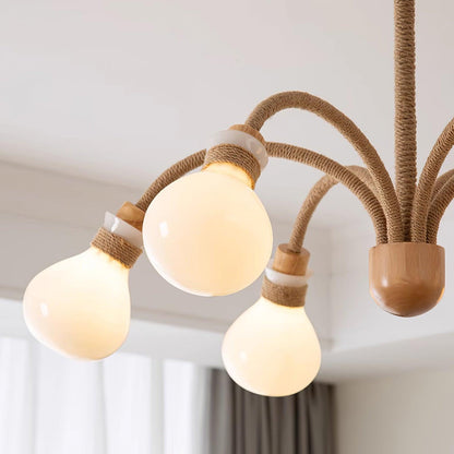 Medusa Wood Chandelier
