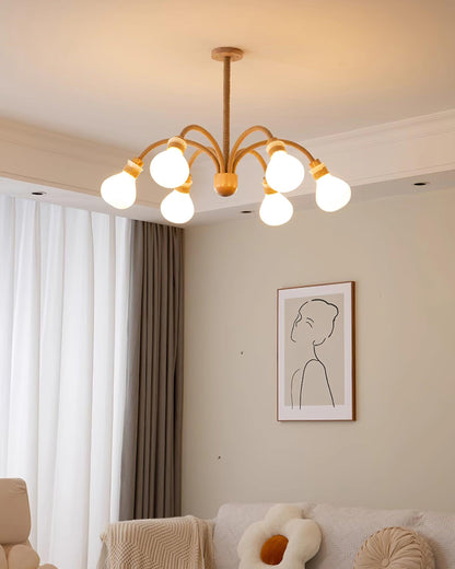 Medusa Wood Chandelier