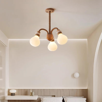 Medusa Wood Chandelier