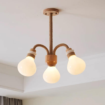 Medusa Wood Chandelier
