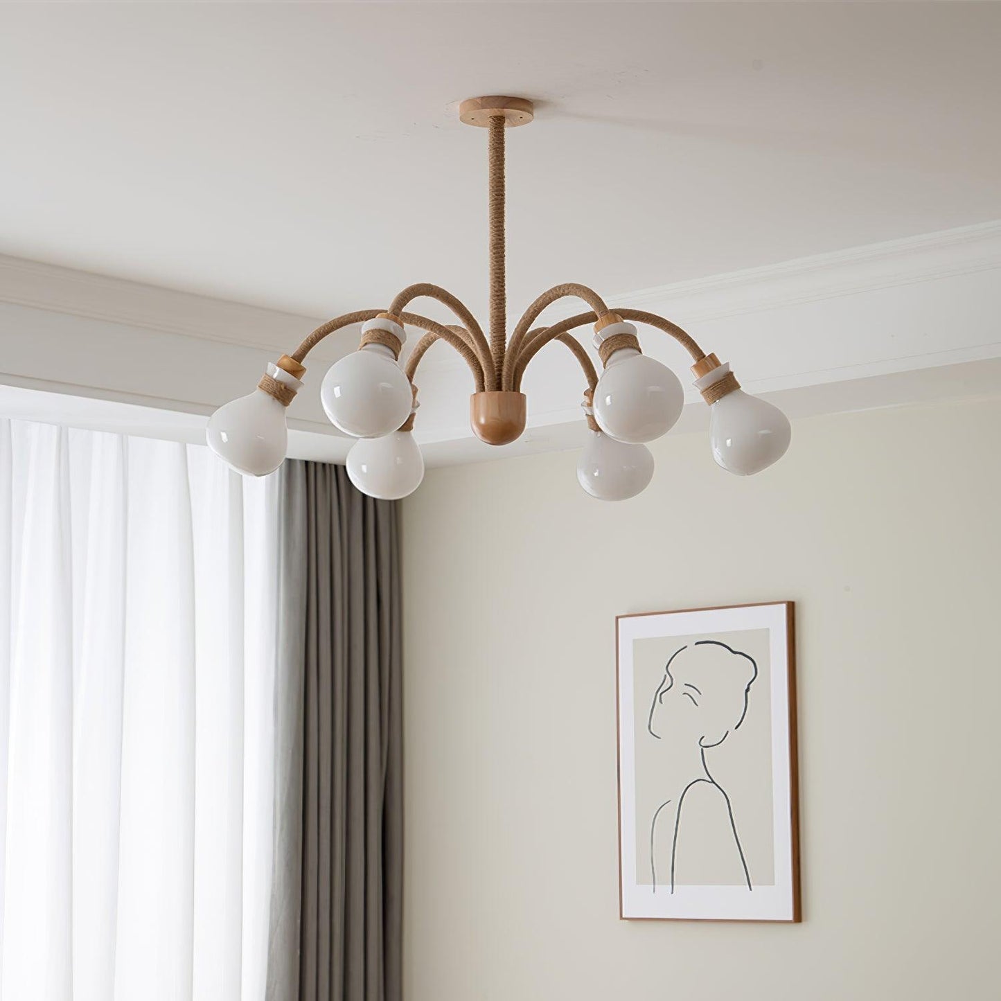 Medusa Wood Chandelier