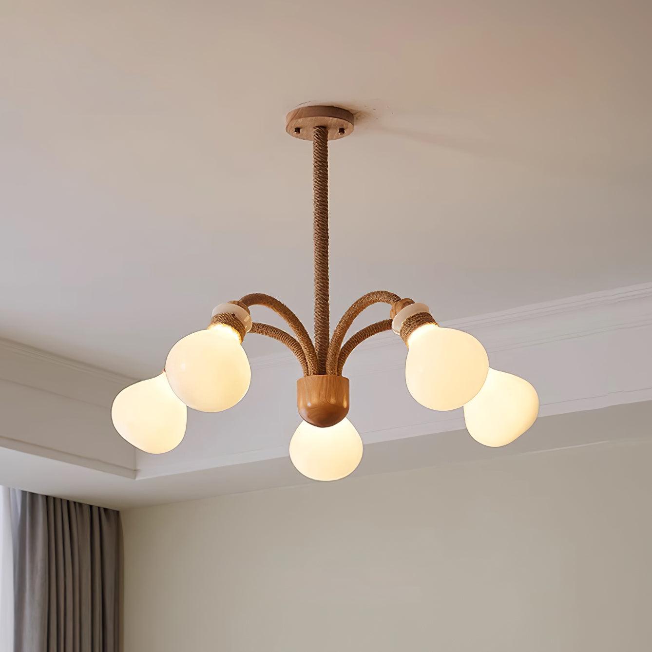 Medusa Wood Chandelier