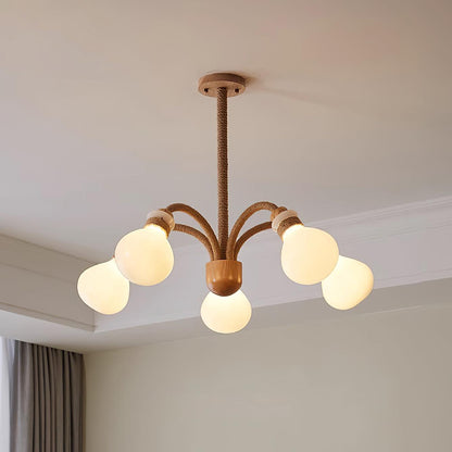 Medusa Wood Chandelier