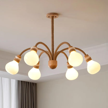 Medusa Wood Chandelier