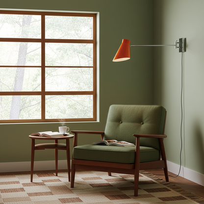 Émilie Swing Plug-In Wall Lamp with Adjustable Arm Design