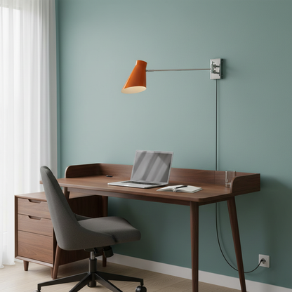 Émilie Swing Plug-In Wall Lamp with Adjustable Arm Design