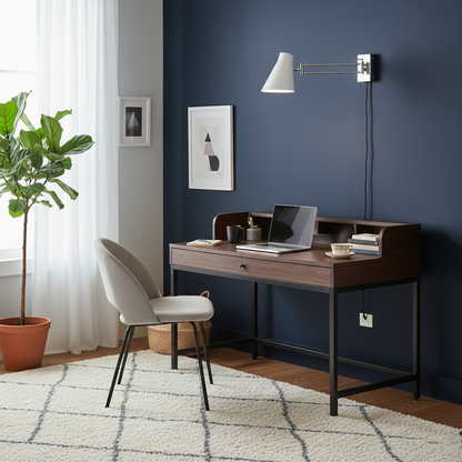 Émilie Swing Plug-In Wall Lamp with Adjustable Arm Design