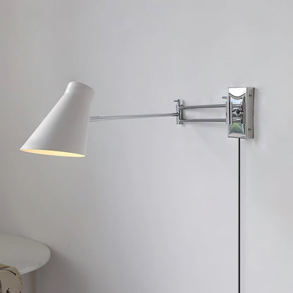 Émilie Swing Plug-In Wall Lamp with Adjustable Arm Design