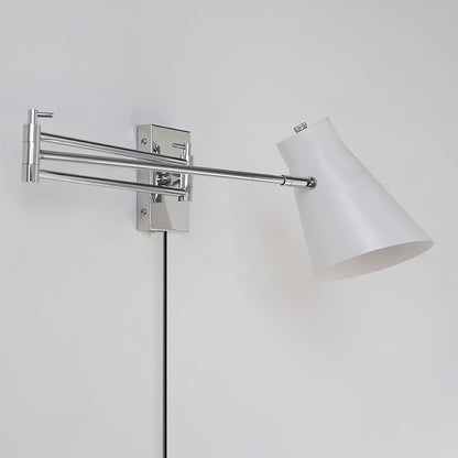Émilie Swing Plug-In Wall Lamp with Adjustable Arm Design
