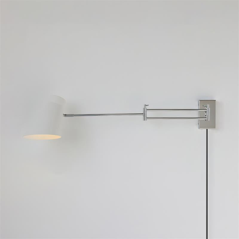 Émilie Swing Plug-In Wall Lamp with Adjustable Arm Design