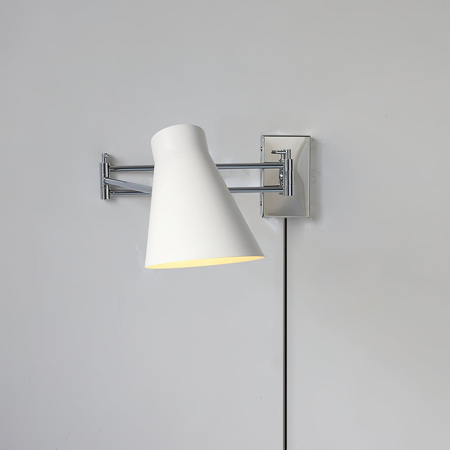 Émilie Swing Plug-In Wall Lamp with Adjustable Arm Design