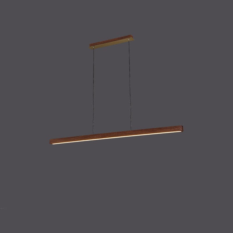Amélie Oak & Walnut Linear Chandelier