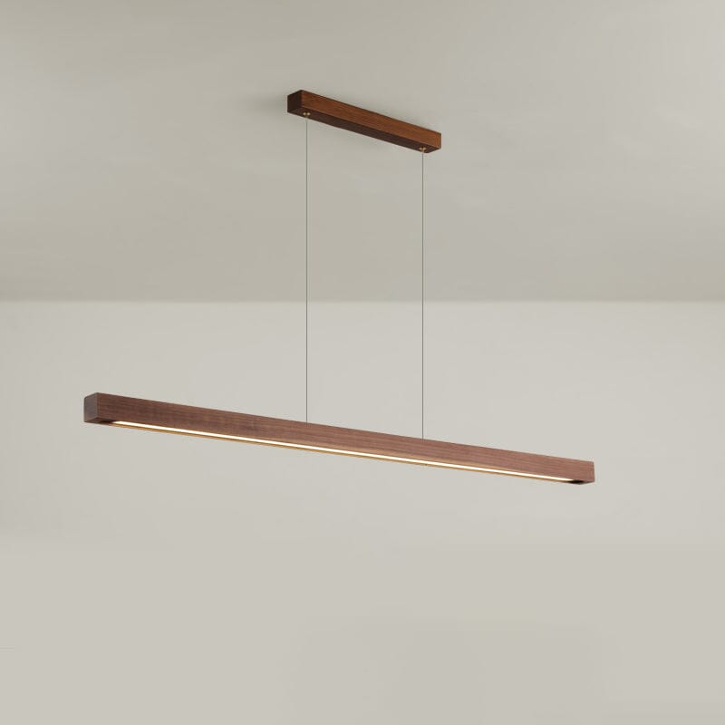 Amélie Oak & Walnut Linear Chandelier