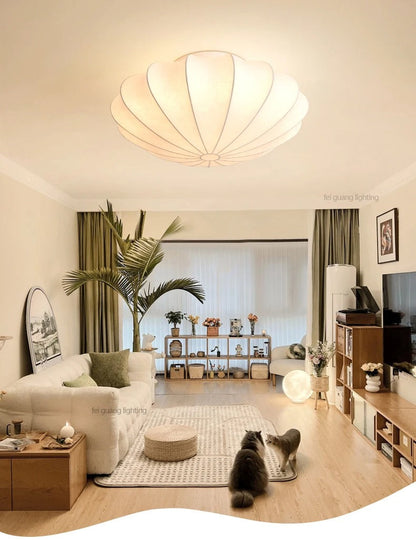 Chloé Japanese Silk Sanctuary Ceiling Light