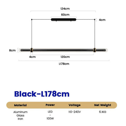 Amélie Time Tunnel Linear Pendant