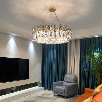 Amélie Crown Crystal Crossover Chandelier