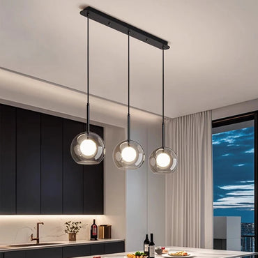 Sophie Omega Glass Multi-Head Pendant Light