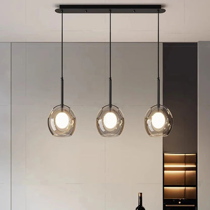 Sophie Omega Glass Multi-Head Pendant Light