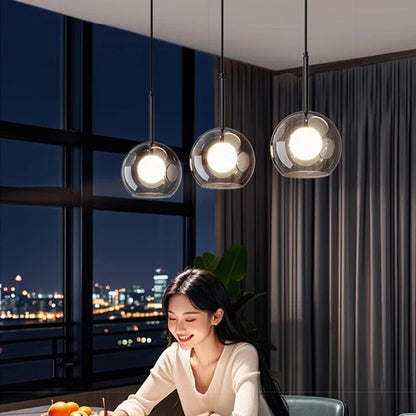 Sophie Omega Glass Multi-Head Pendant Light