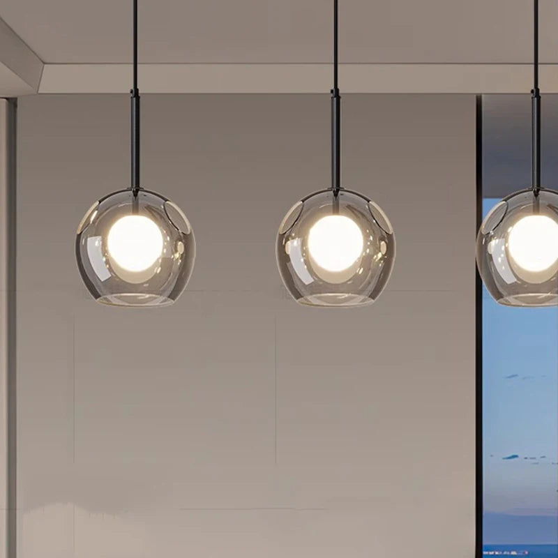 Sophie Omega Glass Multi-Head Pendant Light