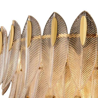 Beatrice Glass Leaf Artisan Chandelier