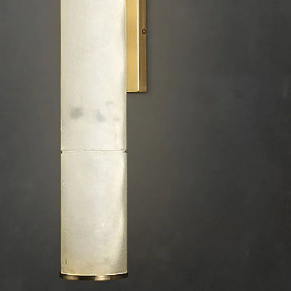 Clara Marble & Copper Vertical Sconce