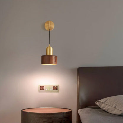 Elodie Wooden Wall Lamp