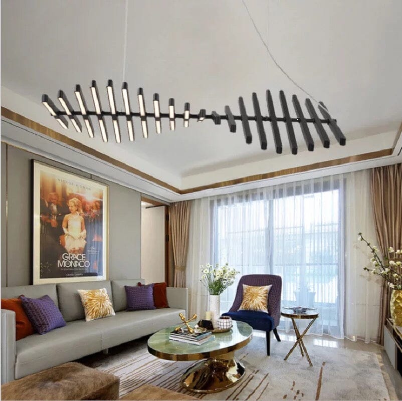 Sophie Geometric Fishbone Chandelier