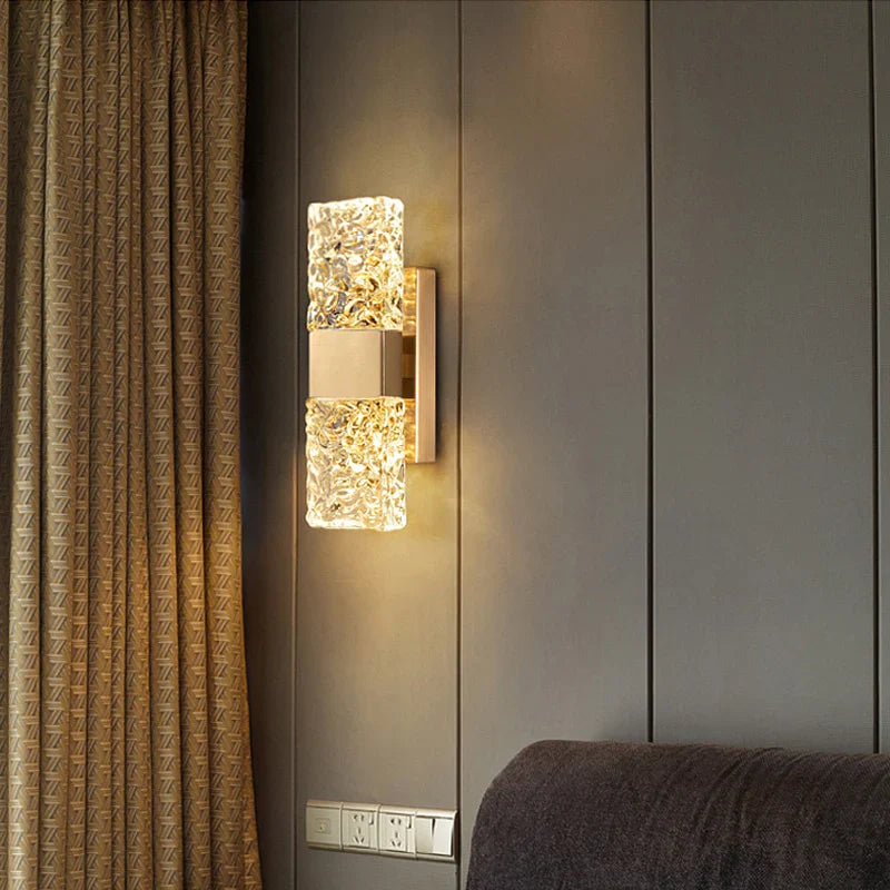 Clara Crossover Crystal Sconce