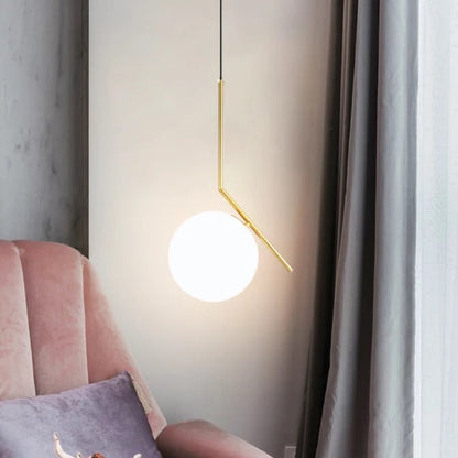 Elena Scandinavian Glass Pendant Light