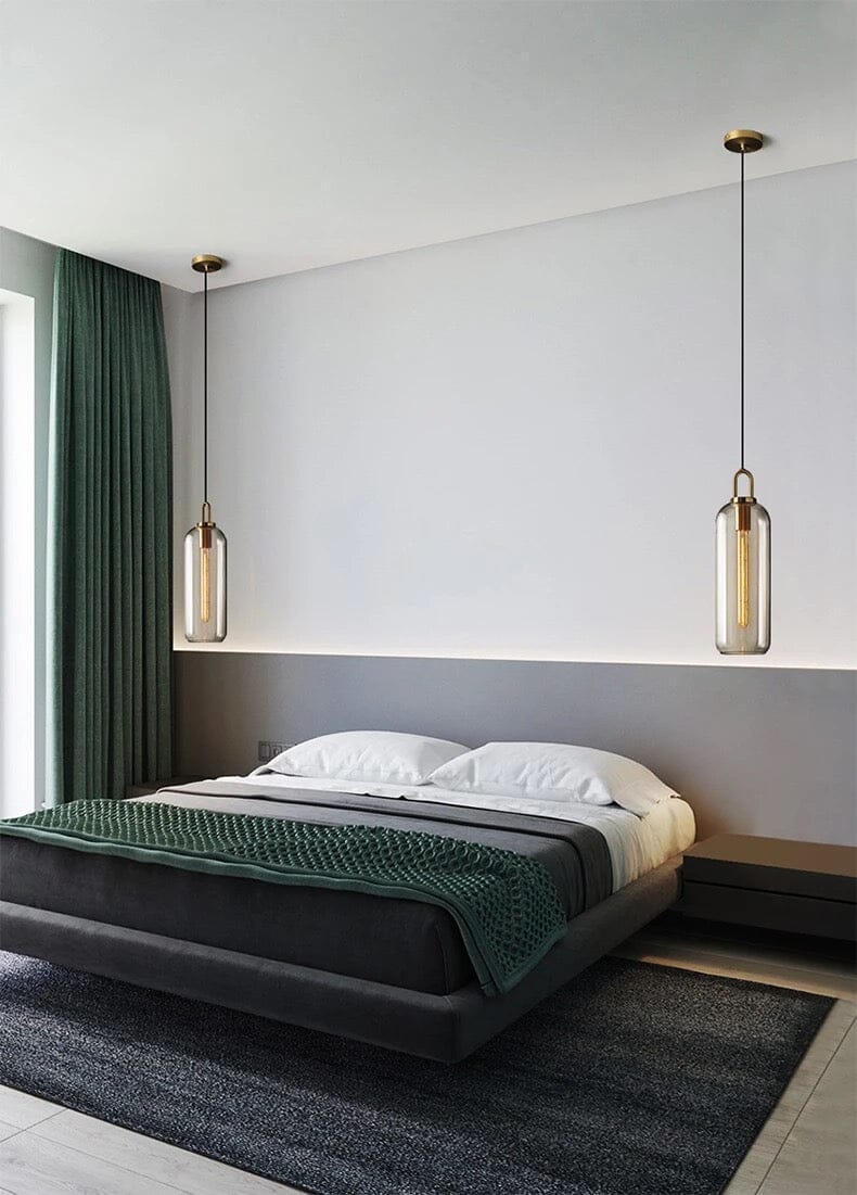 Isabelle Cylindrical Glass Pendant Light