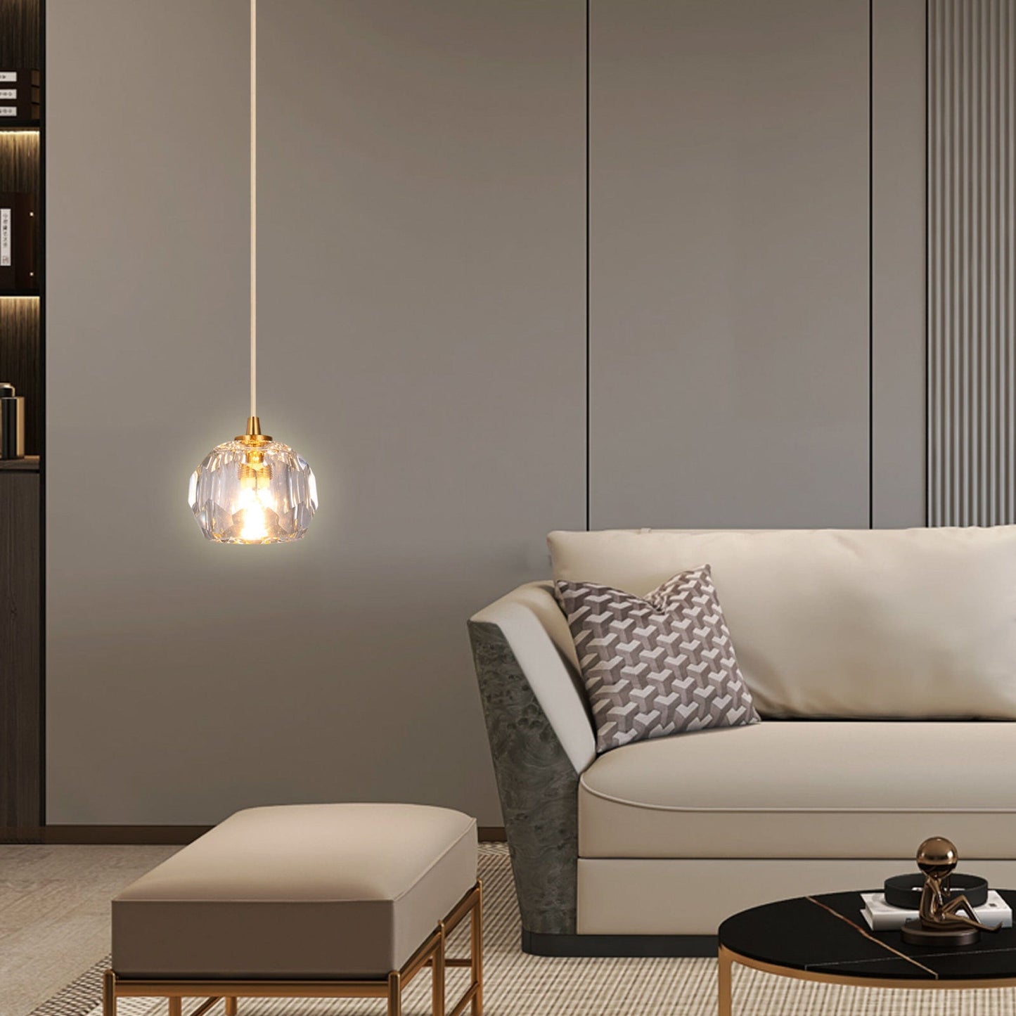 Clara Crystal Charm Pendant Light