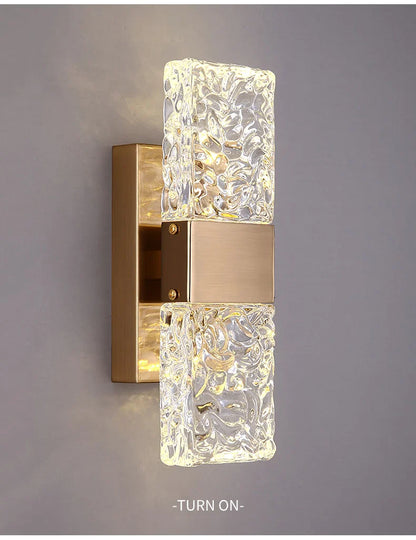 Clara Crossover Crystal Sconce