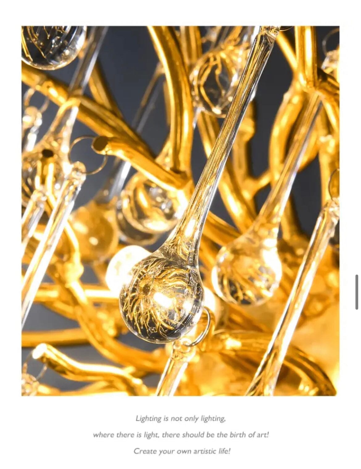 Noémie Waterdrop Luxury Crystal Chandelier
