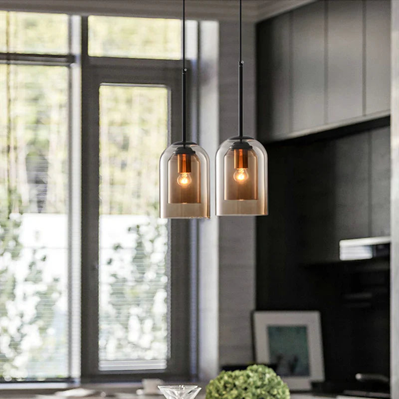 Amélie Aubre Scandinavian Glass Pendant Light