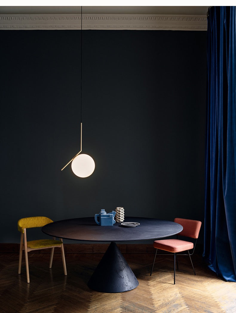 Elena Scandinavian Glass Pendant Light