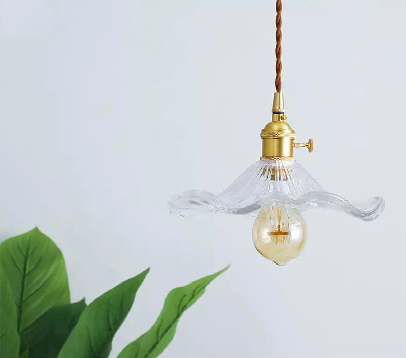 Sophie Artistic Floral Glass Pendant