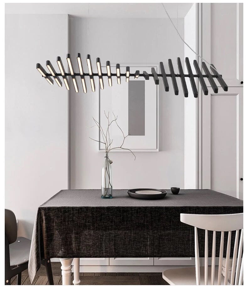 Sophie Geometric Fishbone Chandelier