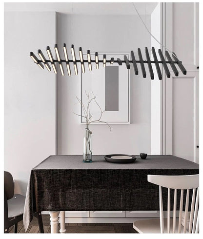 Sophie Geometric Fishbone Chandelier