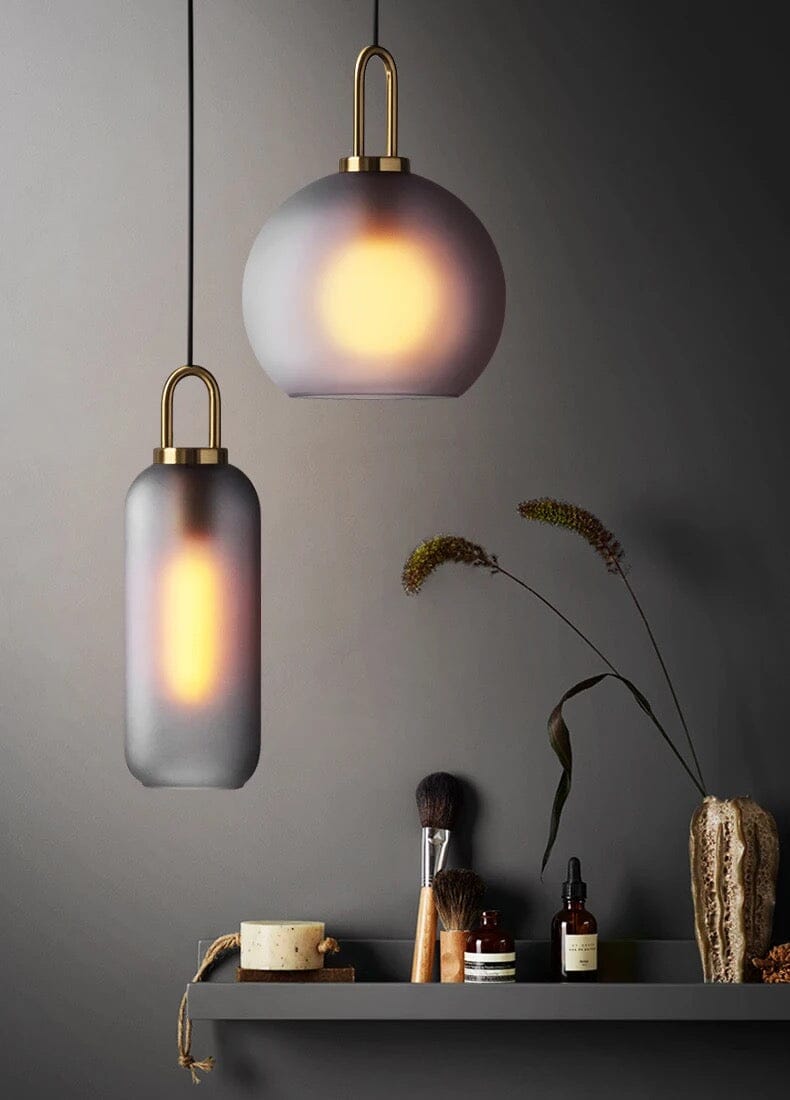 Isabelle Cylindrical Glass Pendant Light