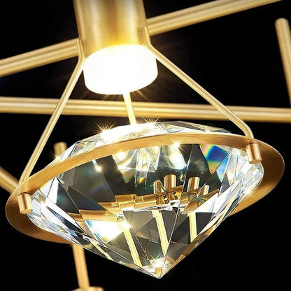 Aurélien Diamond Crystal Wall Lamp with Elegant Modern Glow