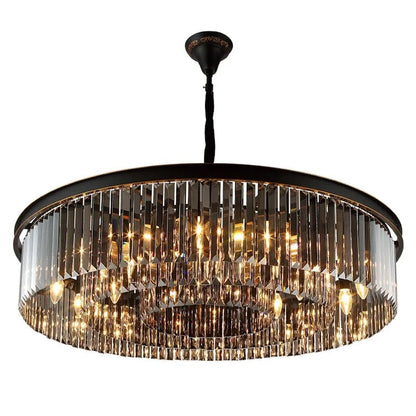 Beatrice Cascading Grey Crystal Chandelier