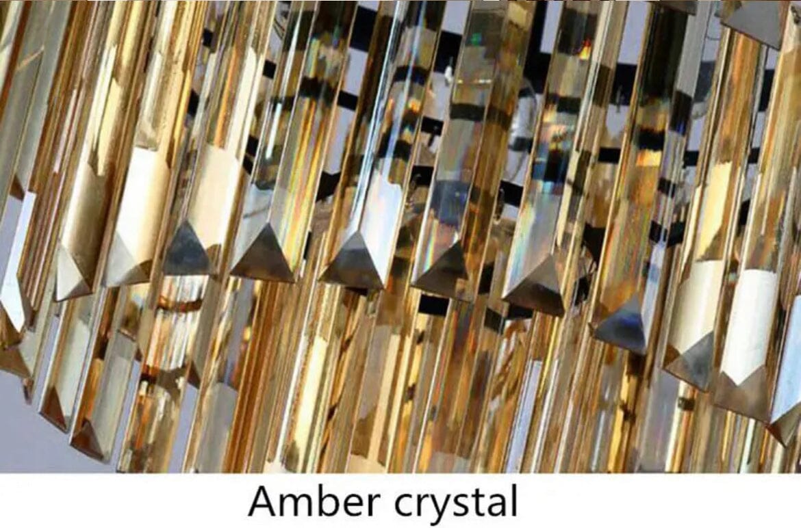 Beatrice Cascading Grey Crystal Chandelier